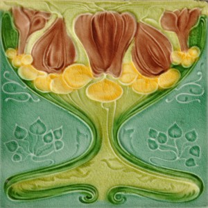 Malkin c1905 - RS0806 - Art Nouveau TilesArt Nouveau Tiles